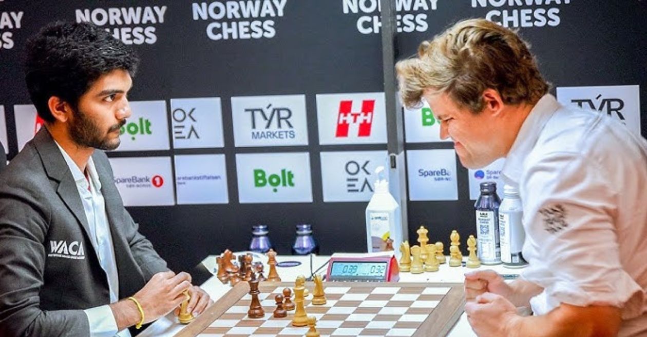 Gukesh and Carlsen