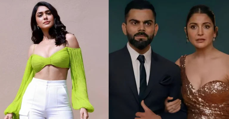 Mrunal Thakur and Virat Kohli and Anushka Sharma