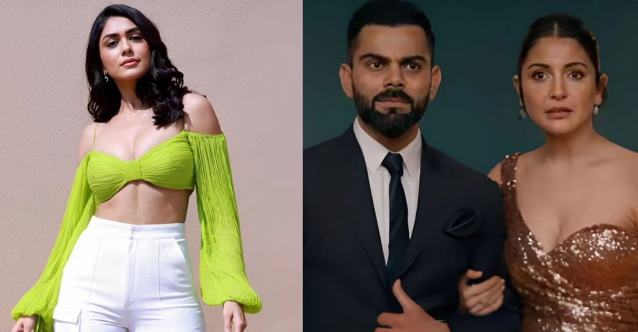 Mrunal Thakur and Virat Kohli and Anushka Sharma