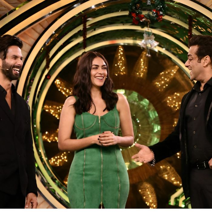 Shahid Kapoor and Mrunal Thakur and Salman Khan