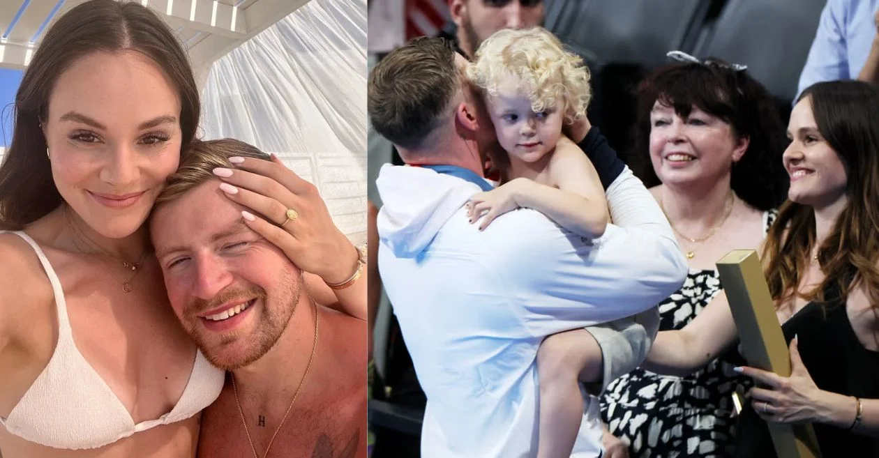 Adam Peaty and Holly Ramsay