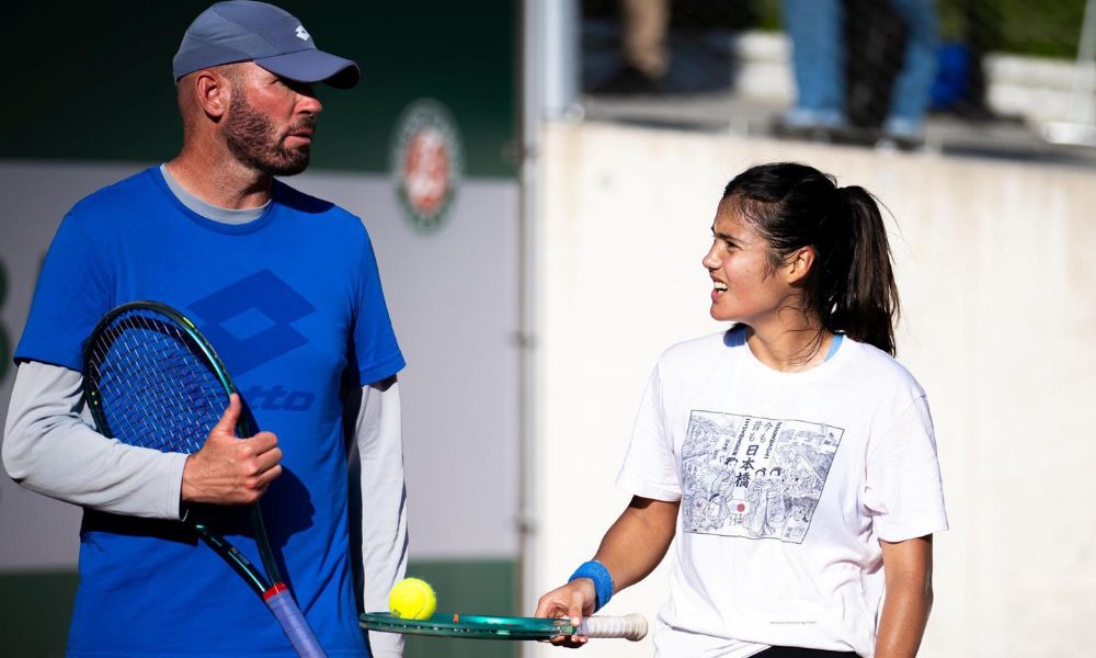 Emma Raducanu and Andrew Richardson